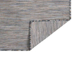 Outdoor Flatweave Rug 140x200 cm Brown and Blue 340817