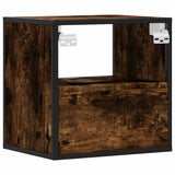 Wall-mounted Bedside Cabinets 2 pcs Smoked Oak 40x31x39.5 cm 848739