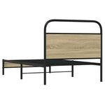 Bed Frame without Mattress 90x200 cm Sonoma Oak Engineered Wood 4100403