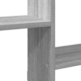 Wall Cube Shelf 5 Compartments Grey Sonoma Engineered Wood 860000