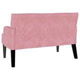 Chesterfield Bench Pink 112 x 65.5 x 75 cm Velvet 42019289