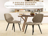 Velvet Dining Chairs, Set of 2 Dining Room Chairs with Metal Legs for Living Room, Dining Room, T3398P341012