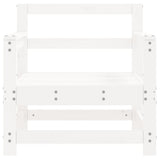 Garden Chairs 2 pcs White Solid Wood Pine 825493