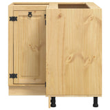 Cabinet SKI Honey Brown 80 x 80 x 81 cm Solid Pine Wood 42007568