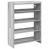 Shoe Rack Grey Sonoma 60x25x81 cm Engineered Wood 859883