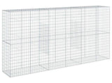 Gabion Basket with Cover 300x50x200 cm Galvanised Iron 3295168
