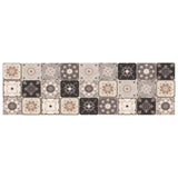 Kitchen Rug Grey and Beige Mosaic 300 x 60 cm 100% Polyamide 42045712