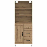 Highboard with Drawer 2 pcs Artisan Oak Engineered Wood 3415880