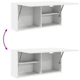 Bathroom Wall Cabinet White 80x25x40 cm Engineered Wood 860085