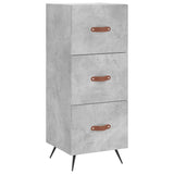 Sideboard Concrete Grey 34.5x34x90 cm Engineered Wood 828576