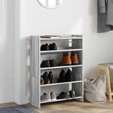 Shoe Rack Grey Sonoma 60x25x81 cm Engineered Wood 859883