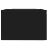 Wall Cabinet Black 68x30x20 cm Engineered Wood 811395