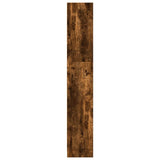 Bookcase Smoked Oak 80x24x143 cm Engineered Wood 857848