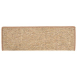 Stair Mats 15 pcs 65x21x4 cm Light Brown Rectangular Edge 326910