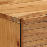 Sideboard Set 2 pcs 120 x 33 x 75 cm Solid Acacia Wood 3310010