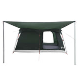 Family Tent with Roof Army Green 320 x 210 x 180 cm Polyester 42028492