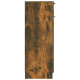 Bathroom Cabinet Smoked Oak 32x34x90 cm Engineered Wood 817057