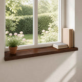 Window Sills 2 pcs Dark Brown 100 x 40 x 2 cm Solid Beech Wood 42048322