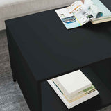 Coffee Table Black Oak 90 x 49 x 46 cm Engineered Wood 883445