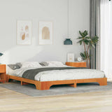 Bed Frame Brown 180 x 210 cm Solid Pine Wood 872907