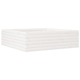 Garden Planter White 80x80x23 cm Solid Wood Pine 847199