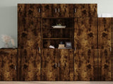 Highboard Smoked Oak 70x42.5x185 cm Engineered Wood 3281375