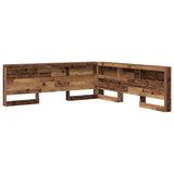 Storage Headboard with Shelf Old Wood 180 cm Engineered Wood 3335515