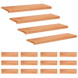 Stair Treads 16 pcs 90 x 30 x 2 cm Varnish Solid Beech Wood 3446432