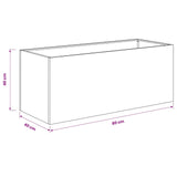 Garden Planter 2 pcs Olive Green 80 x 40 x 40 cm 8005239