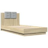 Bed Frame without Mattress Sonoma Oak 75x190 cm Small Single 3209977