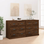 Sideboards 2 pcs Brown Oak Engineered Wood 3185286