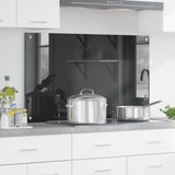 Kitchen Backsplash Dark Grey 100 x 60 cm Tempered Glass 42001249