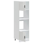 Oven Cabinets 2 pcs Porto Gloss White Engineered Wood 3315053