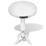 ZNTS Side Table Round Aluminium Silver 243513