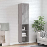 Highboard Grey Sonoma 34.5x34x180 cm Engineered Wood 3200343