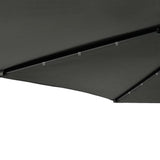 Garden Parasol with LEDs and Steel Pole Anthracite 225x225x212cm 4005068