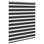 Zebra Blind 140 x 175 cm Black 240224