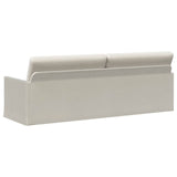 3 Seater Sofa Cream 220 x 81 x 82 cm Velvet 42041161