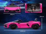 Lamborghini Revuelto Licensed 12V Ride on Car w/ Butterfly Doors, Transport Wheels, Suspension, T3398P555151