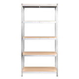5-Layer Shelves 4 pcs Silver Steel&Engineered Wood 3154211