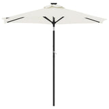 Garden Parasol with Steel Pole White 225x225x212 cm 4005058