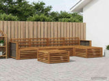 Outdoor Sofa Set 6 pcs Natural 3384255