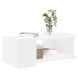 Coffee Table White 90 x 50 x 33 cm Engineered Wood 8000994