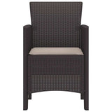 Garden Chair 2 pcs Brown 53 x 49 x 85 cm Polypropylene 847454