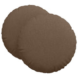 Seat Cushions 2 pcs Brown 80 x 29 cm Fabric 42014235
