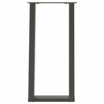 ZNTS Console Table Legs U-Shaped 2 pcs Anthracite 28x cm Steel 4012778