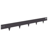 Lawn Edging 30 pcs 100 x 12 cm Steel Black 8008520