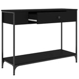 Console Table Black 100x34.5x75 cm Engineered Wood 834160