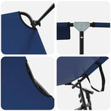 Folding Sun Lounger Folding Blue 190 x 57 x 81 cm Oxford 42003128