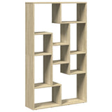 Bookcase Sonoma Oak 72x20x120.5 cm Engineered Wood 858158